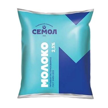 Молоко питьевое пастеризованное жир. 2,5% - 0.5л