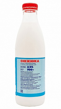 Продукт кисломолочный "Снежинка" жирностью 2,5% - 0,900г