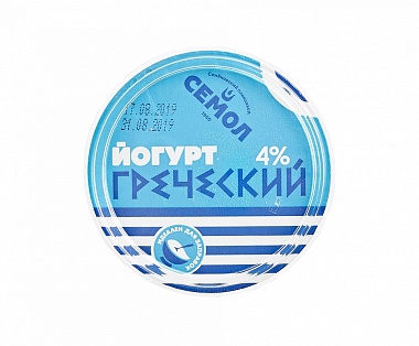 Йогурт "Греческий" жирностью 4% - 0,25 кг